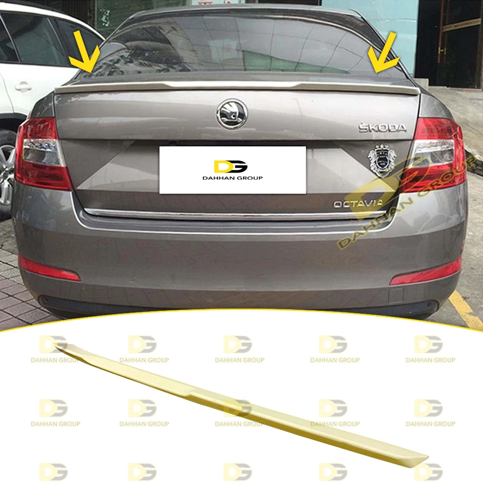 ABS plástico traseiro boot tronco spoiler asa, cru ou superfície pintada, Skoda Octavia MK3 2013-2020 M4 F80 vRS estilo