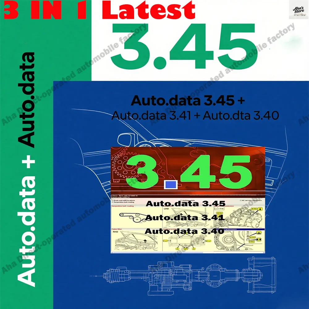 

Autodata 3.45&3.41&3.40 Auto Car Repair diagnosis Software obd2 scanner Multi-languages wiring diagrams data + Autodata Polish
