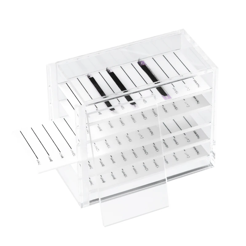 Song Lashes Acrylic Grafted Eyelash Receiving Box for Eyelash Extensions Food Grade Acrylic Material Makeup Tools