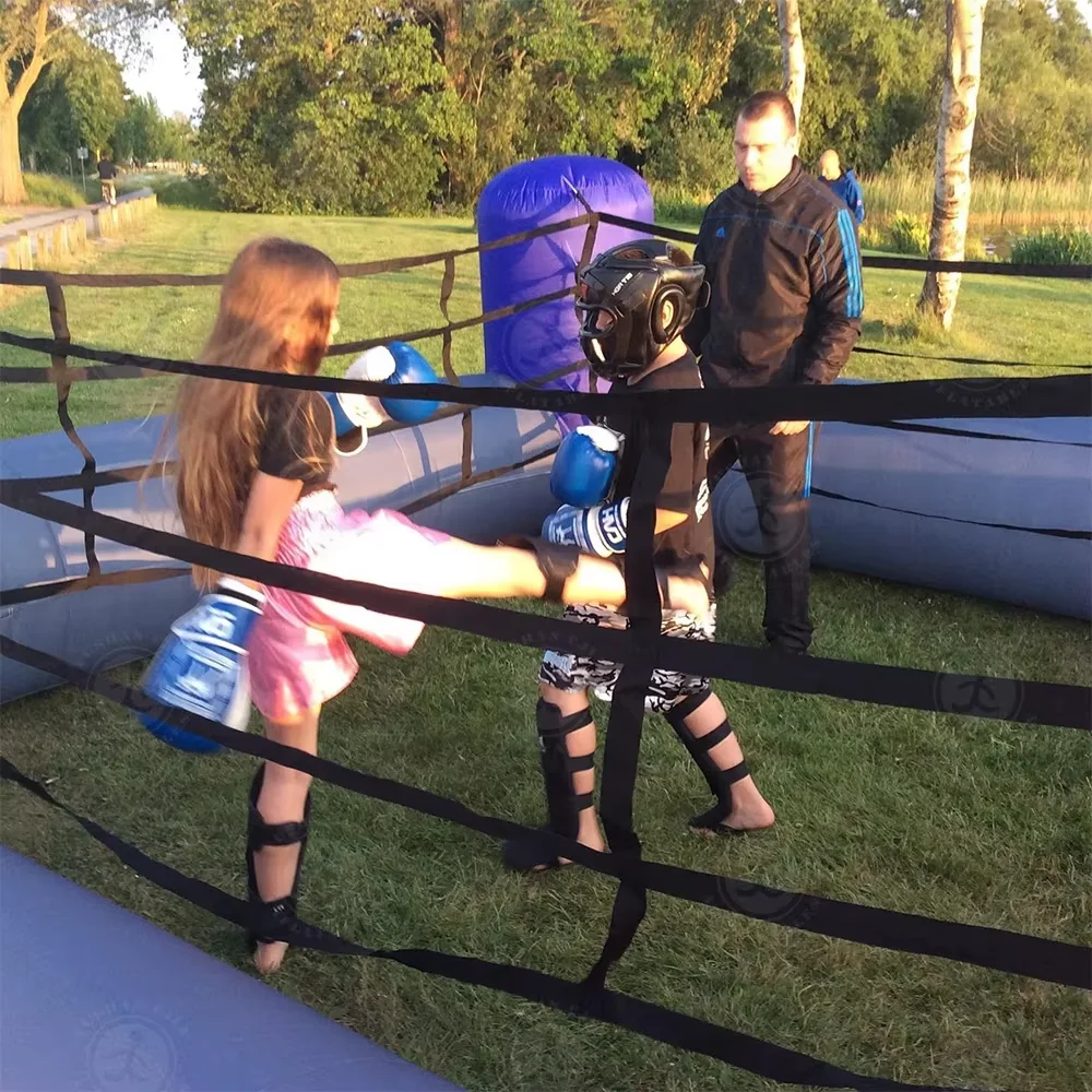 13X13FT Custom logo Portable  Inflatable Boxing Ring Arena Inflatable Fighting Ring Boxing For Kids & Adults Indoor Ourdoor
