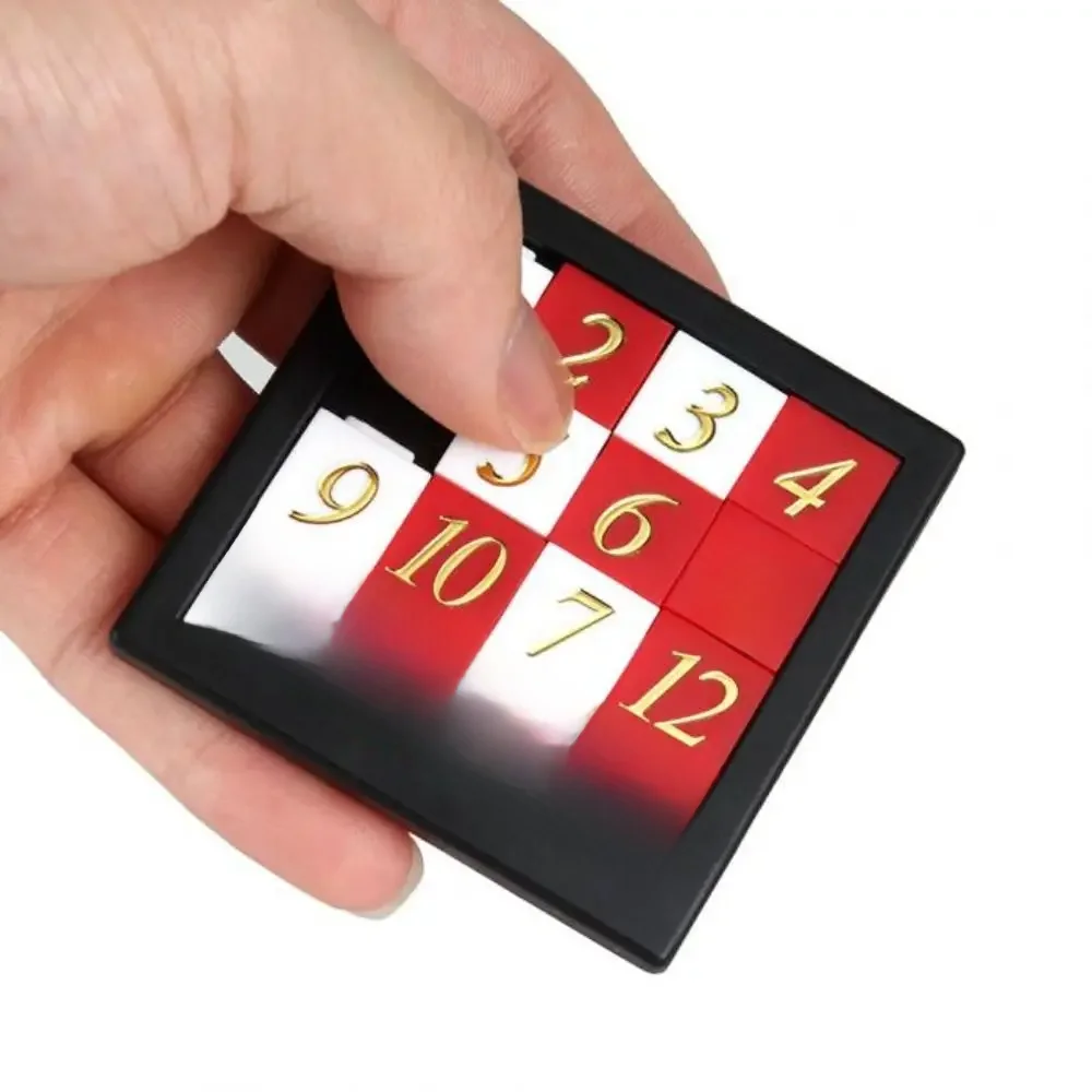 Wczesna edukacja zabawka matematyczna rozwijająca się dla dzieci plastikowe puzzle z liczbami 1-15 zabawka dla dzieci przesuwne Puzzle zabawka 15 płytek logika gra — zdjęcie 2