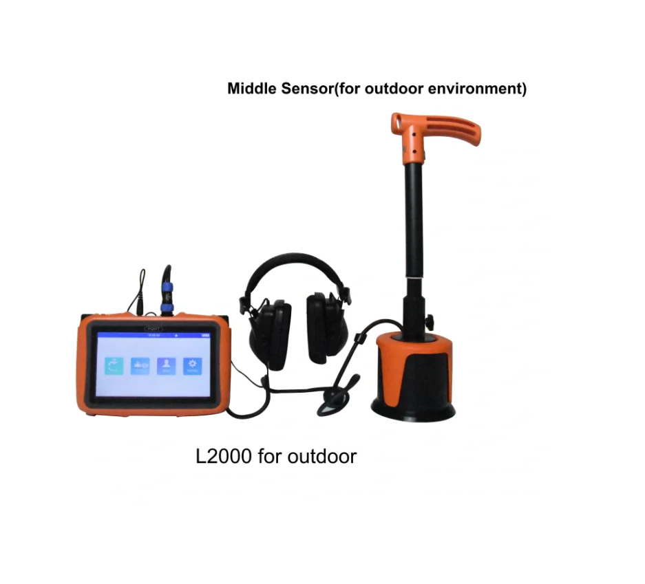 PQWT L2000 Smart Water Leak Detector, Outdoor Underground Pipe Leak Detection Equipment 5m Depth