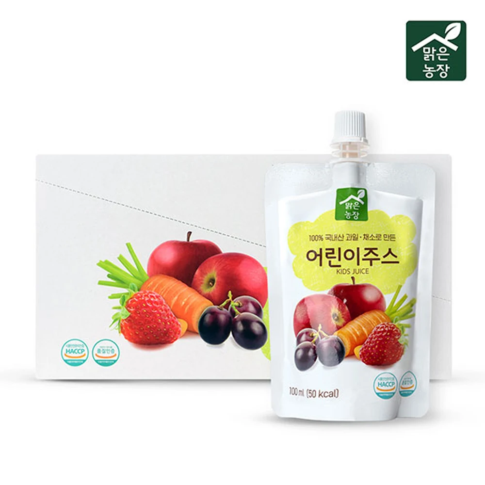 국내산 무설탕 어린이 주스 100ml 10입