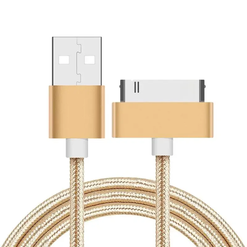 Kabel USB 1M 2M Szybkie ładowanie dla iPhone 4 4s 3GS 3G iPad 1 2 3 iPod Nano touch 30-pinowy oryginalny adapter ładowarki Przewód do synchronizacji danych — zdjęcie 2