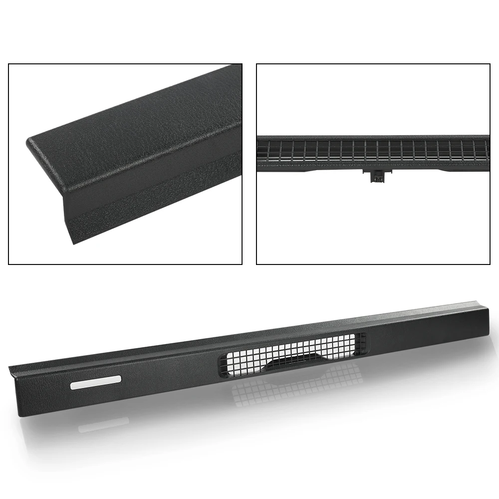 Czarna Osłona Deski Rozdzielczej z Otworem Wentylacyjnym i Funkcją Rozmrażania, Ramka, Pasuje do Jeep Wrangler Tj 1997-2006, Mocna, Wytrzymała, Trwała