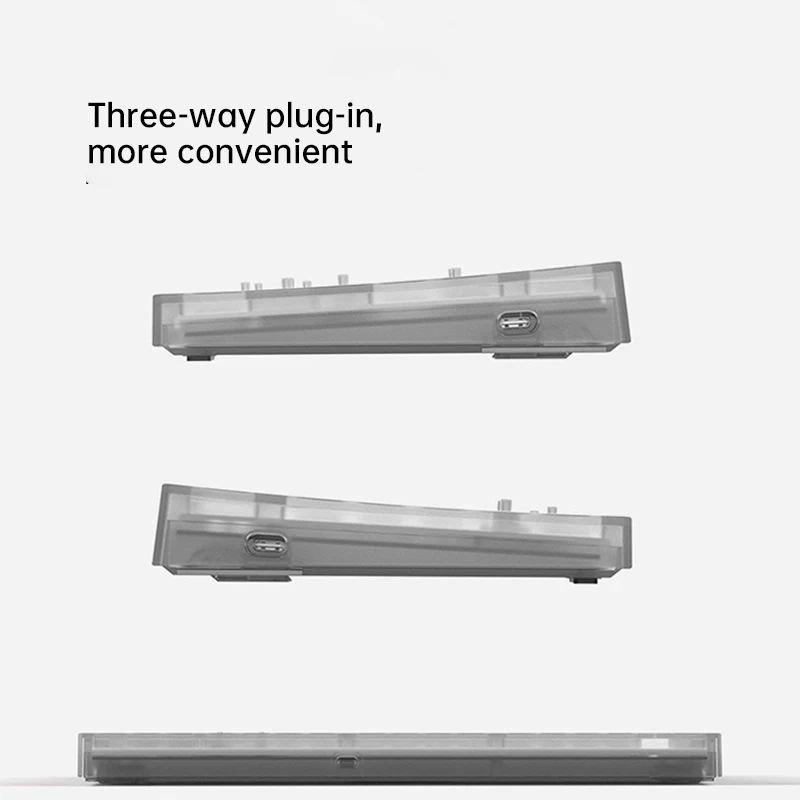Fl · Esports Mk870 Bedraad Mechanische Toetsenbord Kit 87-Key Hot-Swappable Full-Key Rgb Compatibel 3/5-Pin Schakelaar Ondersteuning Driver