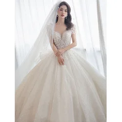 Z62 New retro bridal gown, heavy-duty palace style, high-end