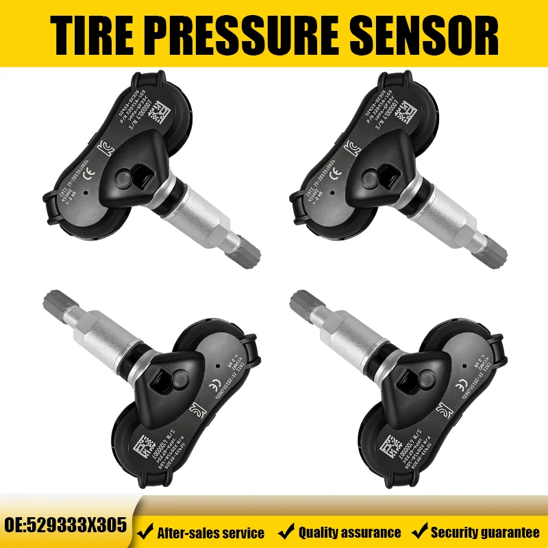 1/4PCS 433MHZ Tire Pressure Monitor System TPMS Fit For KIA K3 Pride Hyundai Avante Tucson Replacement For 529333X305