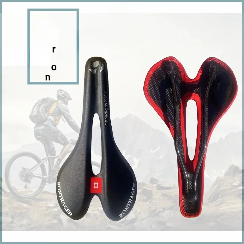 AliExpress NONE Bontrager Red/black Carbon +EVA+PU Ultra soft, soft, hollow and breathable road bike saddle Mtb saddle Carbon saddle