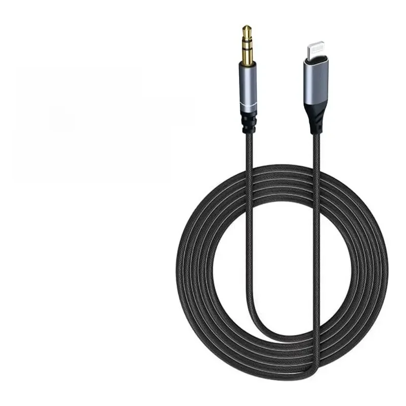 Relâmpago para 3.5mm jack aux cabo 8pin para aux 3.5mm adaptador de fone de ouvido cabo de áudio