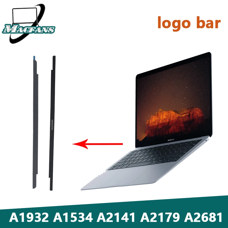 Nowy pasek Logo A2681 A1932 dla MacBook Air A2179 A2337 ekran LCD ramka szklana przednia tapicerka Logo pokrywa A1534 pasek LCD szary/srebrny/złoty
