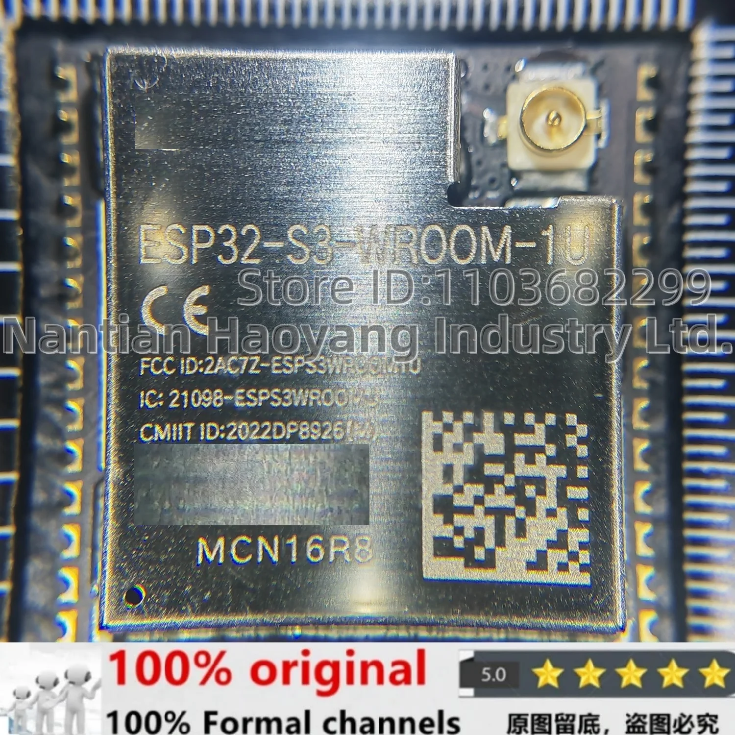 (BOM LIst Support) Original Only 5pcs/10pcs/Lot ESP32-S3-WROOM-1U-N16R8 32-bit MCU & 2.4 GHz Wi-Fi & Bluetooth 5 (LE)