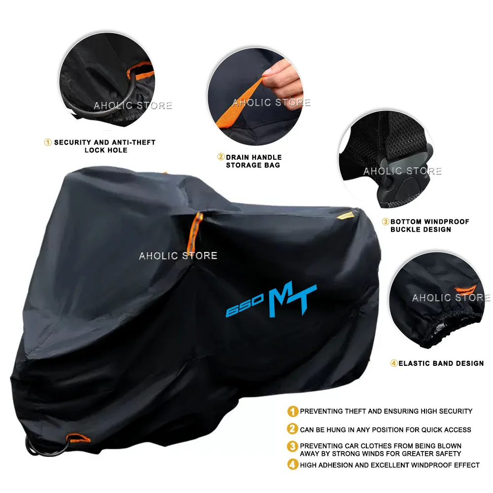 Motorcycle Cover Outdoor Rain Dustproof UV Protector Covers For CFMOTO 650MT