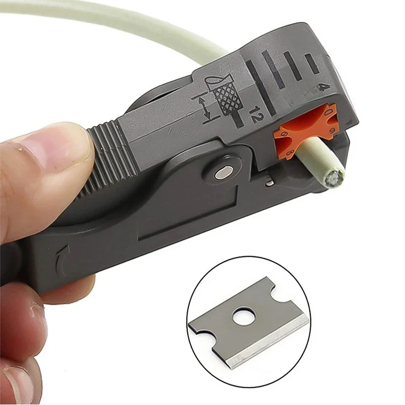 Pince à dénuder automatique multifonctionnelle, dénudeur de câble coaxial lointain, outil de coupe, fil à dénuder