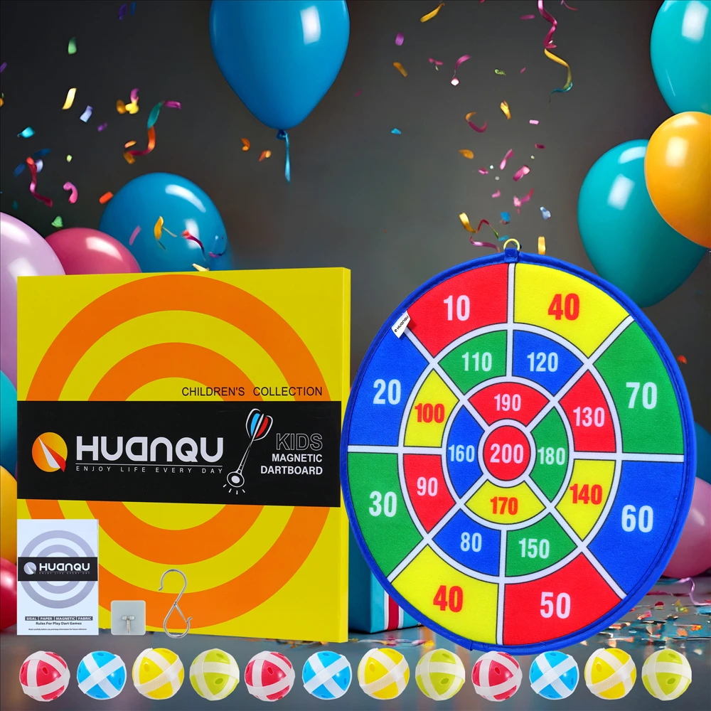 

Huanqu 35cm Cloth Dart Board Set with 12 Sticky Balls, Suitable for Indoor and Outdoor Entertainment, Perfect Holiday Gift, Living Room Bedroom Party Toy, Dart Board, Sticky Ball, Throwing Toy