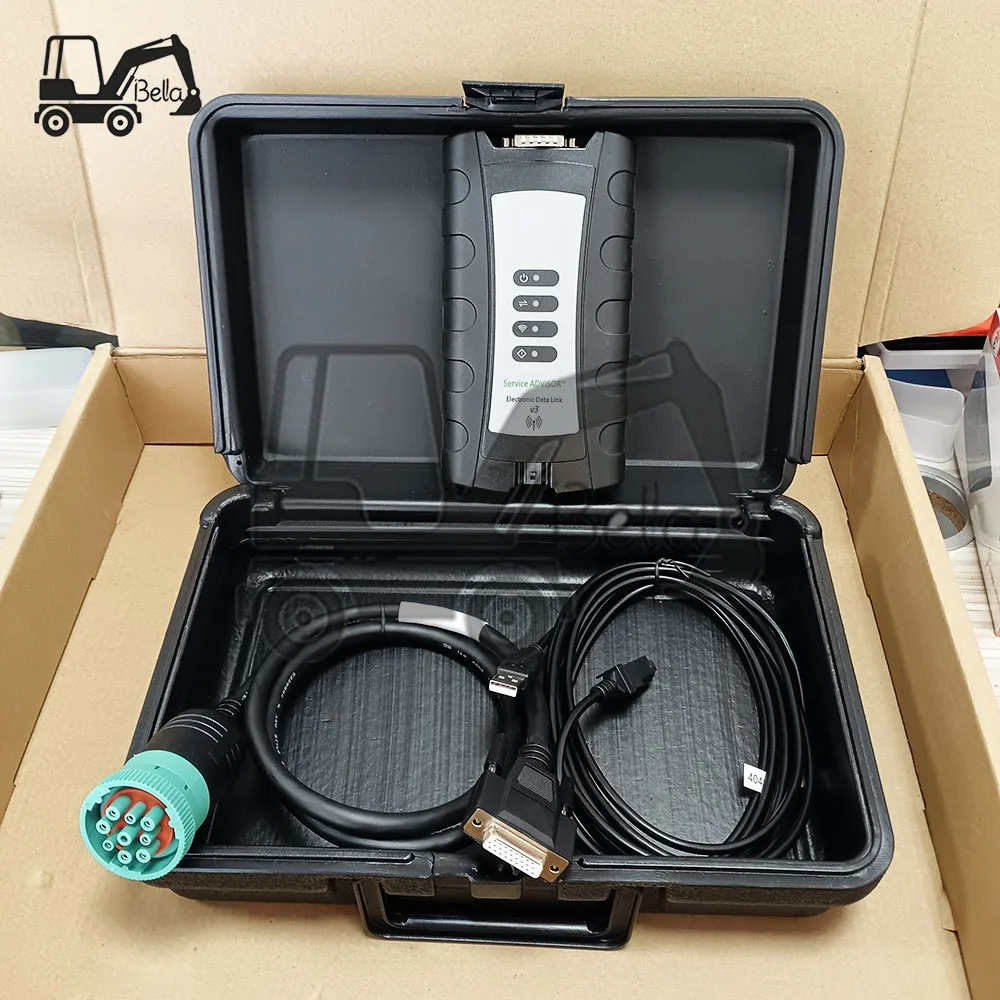 Diagnostic Scaner Tools Kit Using EDL V3 Driver For John Deere EDL V3 Service Advisor Adapter Machinery Interface Scanner Tester