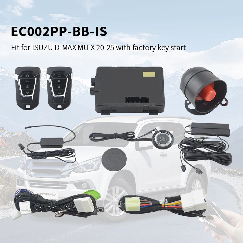 

EASYGUARD CANBUS PKE Passive Keyless Entry Remote Starter With Push Start Fit For ISUZU D-MAX MU-X 20-25 with OEM Key Start