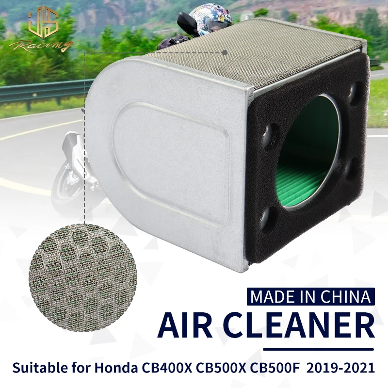 JSRAOIMG Motorcycle Intake Air Filter Cleaner For Honda CB500F CB500FA CB500X CB500XA CB400X CBR400R CBR500R CBR500RA 2019-2022