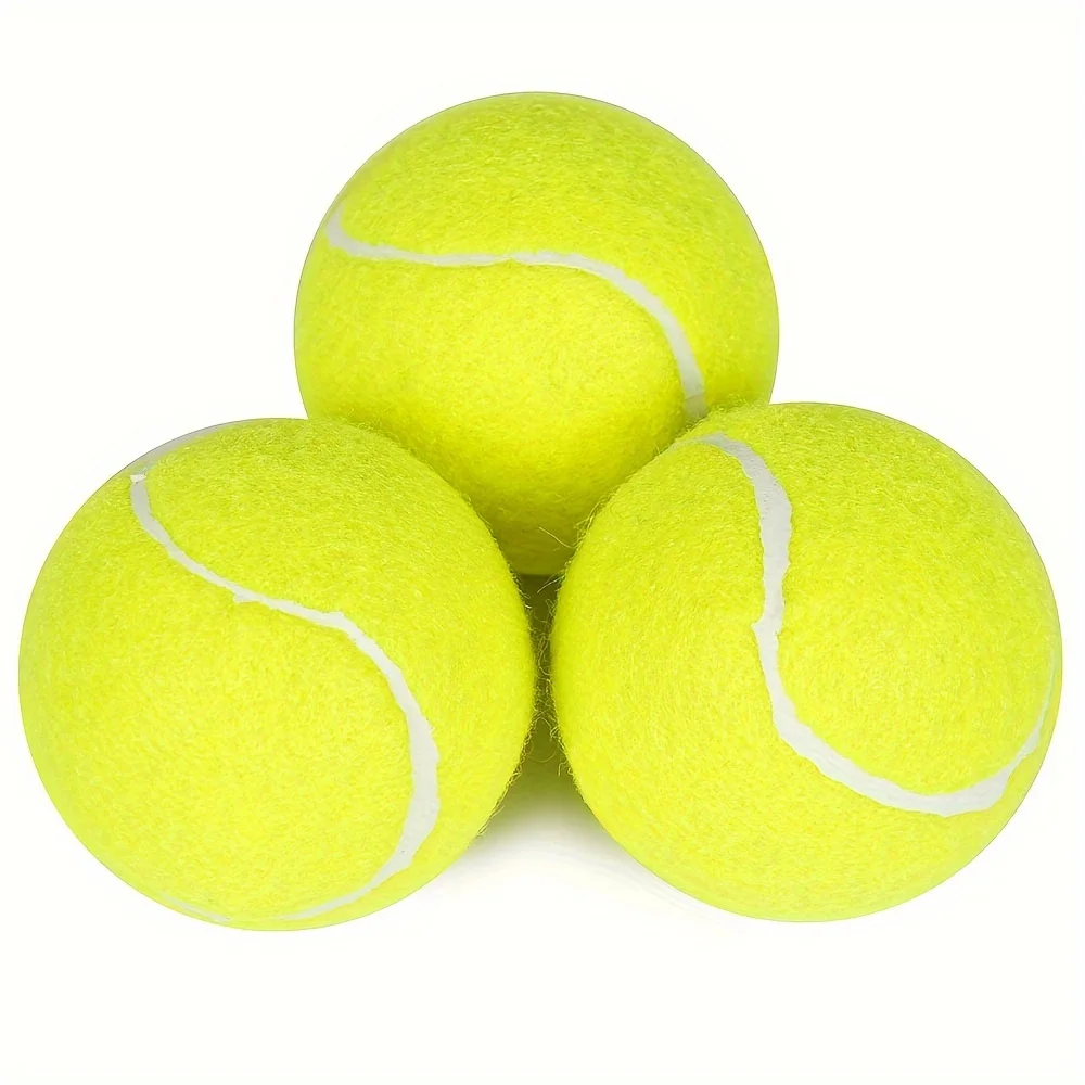 3pcs PrimePets Tennis Balls For Dogs, 2.5 Inch Thick Bouncy Dog Ball, Interactive Dog Toys For Indoor Outdoor, Fetch Balls For M