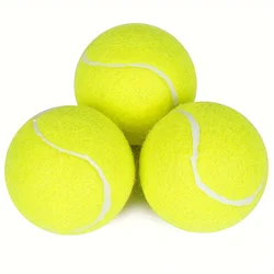 3 pezzi di palline da Tennis PrimePets per cani, palla per cani rimbalzante spessa 2.5 pollici, giocattoli interattivi per cani per interni ed esterni, palline da recupero per M