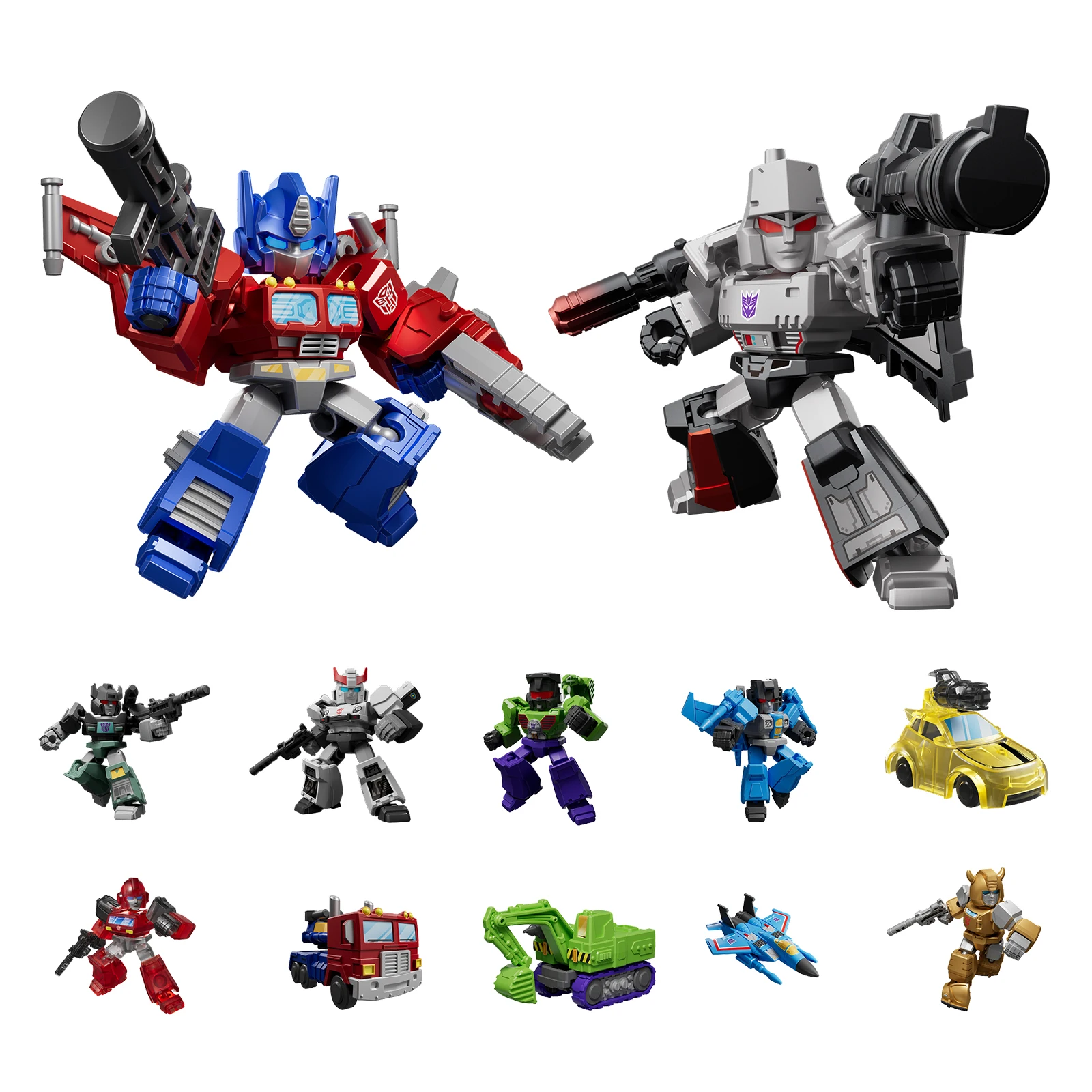 

Blokees Transformers Defender Version 01-03 Official Licensed Model Kits& Devastator Kits - Pocket Size Toy Gift for Boys & Kids