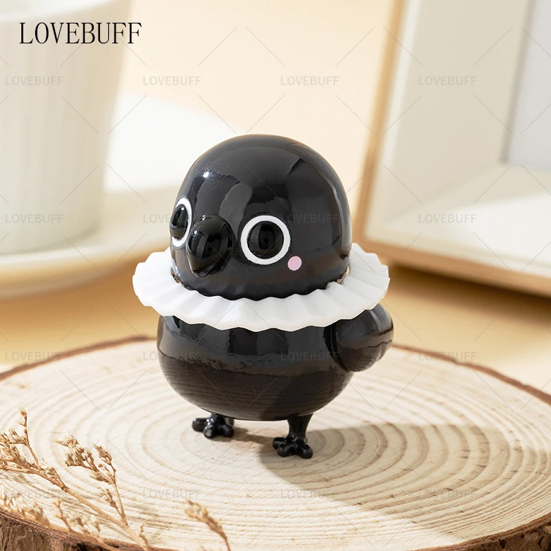 LOVEBUFF LAD Sylus Grumpy Crow telefoon charme beeldje collectible bureau decor