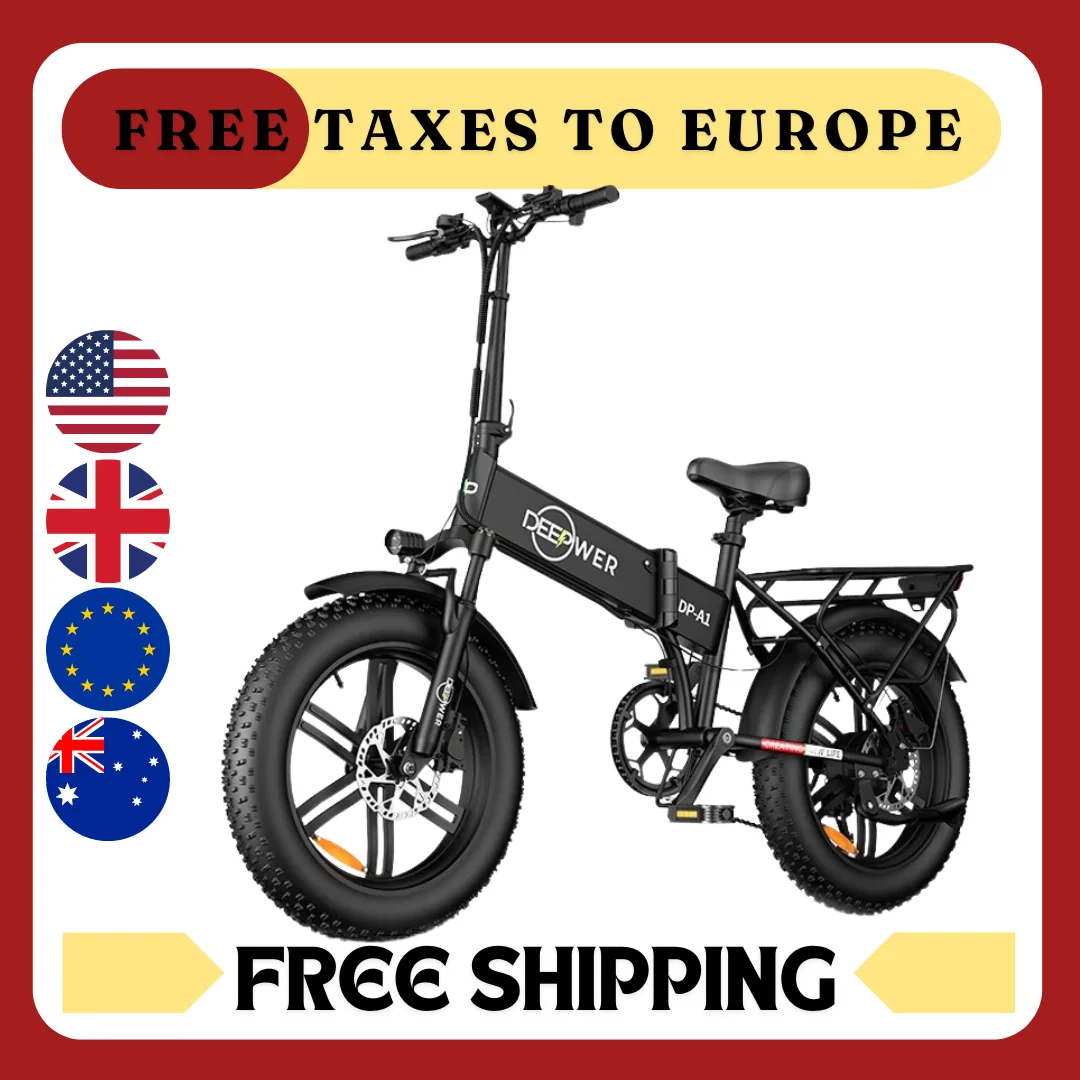 

IDOTATA EU Delivery 1000W Electric Bike 48V 20AH Folding Mountain Ebike 20Inch Fat Tire Urban Commuting Electric Bicycle 36MPH