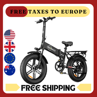 IDOTATA EU Delivery 1000W Electric Bike 48V 20AH Folding Mountain Ebike 20Inch Fat Tire Urban Commuting Electric Bicycle 36MPH