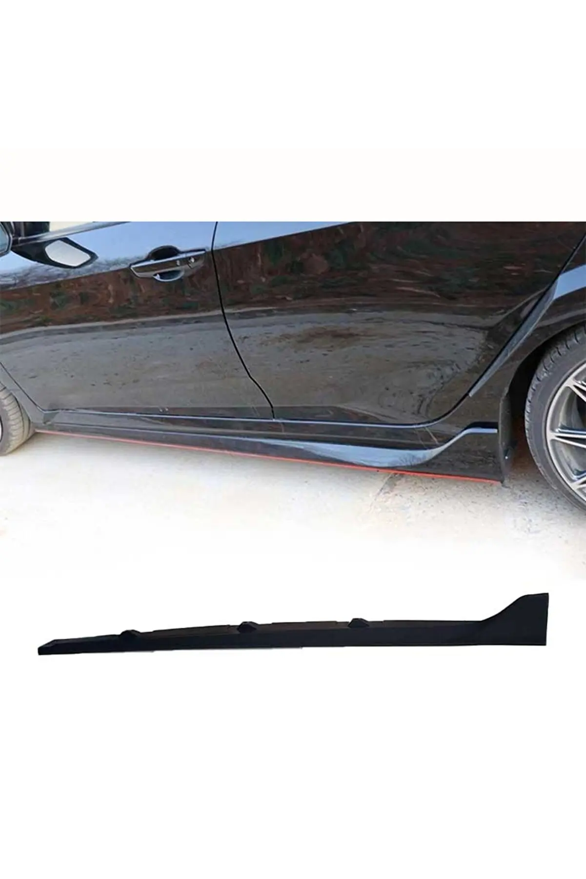 For Honda Civic Fc5 Typer Side Skirt Set Plastic 2016-2021 - Car Body Kit Wings Spoiler Diffuser Rocker Radio Battery Body Kit