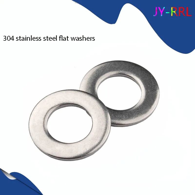 

2/50X M2.5 M3 M4 M5 M6 M8 M10 M12 M14 M16 M18 M20 304 Stainless Steel Large Size Oversize Big Wider Flat Washer Plain Gasket