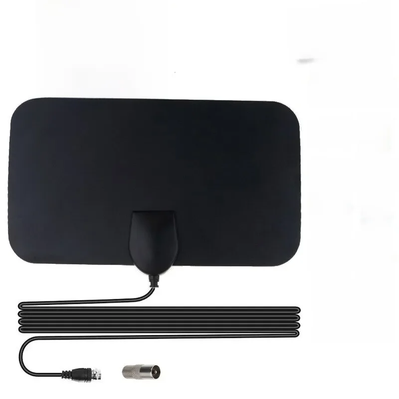 Antena de TV Digital Booster, Alto Ganho, Alta Definição, HD Flat Indoor Aérea Ativa para Carro,