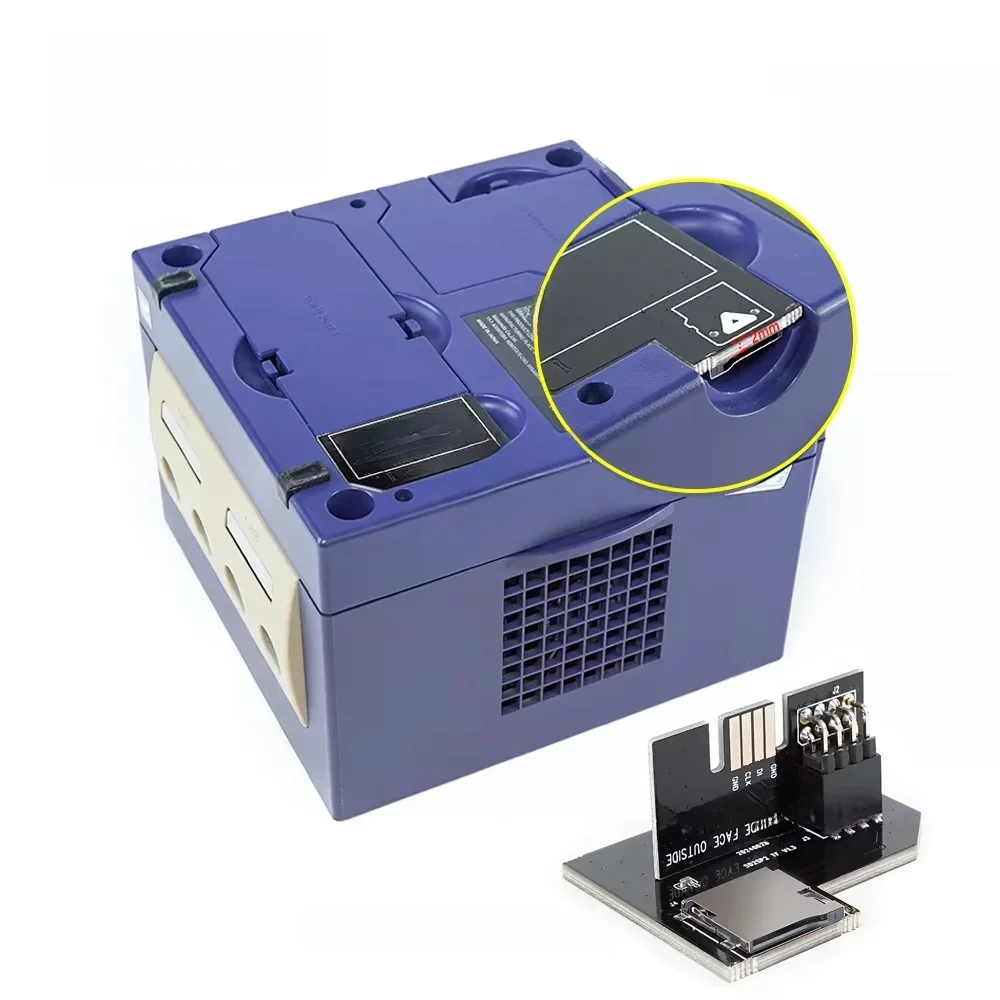 RetroScaler V1.3 NGC SD2SP2 POR Adapter czytnika kart MicroSD dla Gamecube NTSC Port szeregowy 2-złoty HQ ENIG Surface — zdjęcie produktu 7