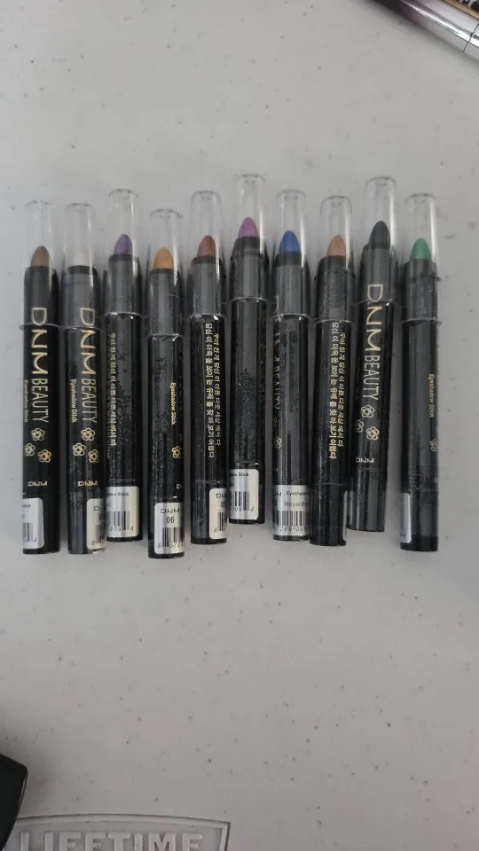 10pcs Pearlescent Eyeshadow Sticks High Pigmented Eyeshadow Pencil Glitter Waterproof Long-Lasting Eye Makeup Non-Smudged photo review