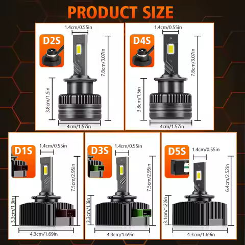 2PCS 30000LM D1S D3S Headlight 35W D2S D2R D4S D4R D5S D8S LED Canbus Lamps Auto LED Lights Bulb For Car Lights 6000K Plug&amp;Play