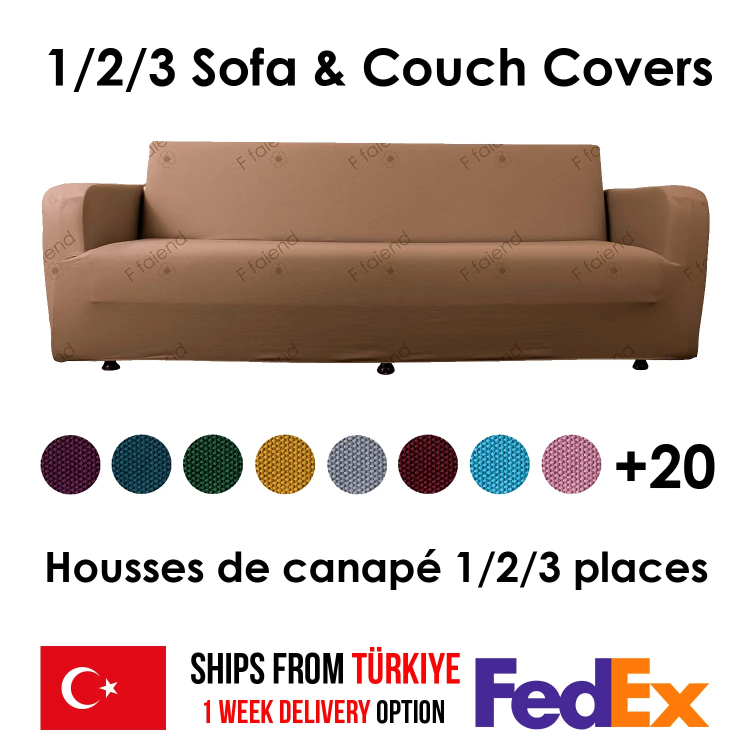 Thick 1/2/3 Seat Sofa Cover For Living Room Solid Color Elastic Strecth Universel Couch Slipcover Sofa Protector