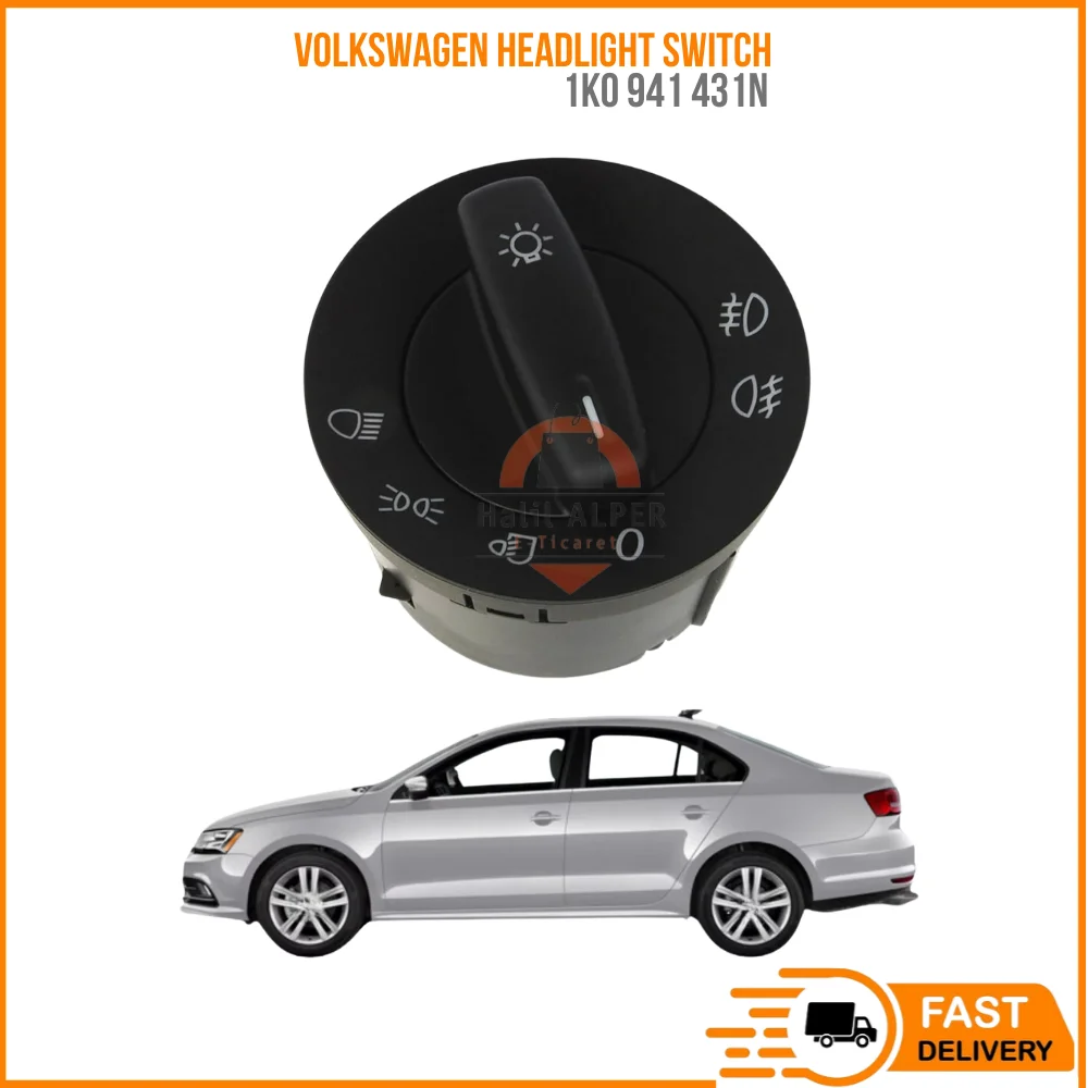 FOR HEADLIGHT SWITCH AUTO VW.GOLF 5-CADDY-JETTTA-TOURAN OEM 1K0 941 431N SUPER QUALITY HIGH SATISFACTION AFDABLE PRICE FAST