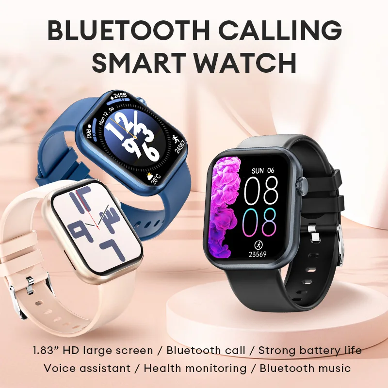 IP68 Waterproof Smart Watch HD Full Screen more Sport Modes Home Health Monitoring Device Smart Sports Watch Couple watches