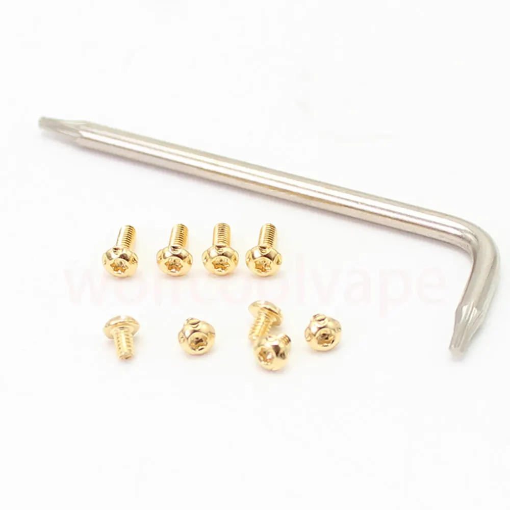 SXK juego de tornillos Torx de repuesto, Kit de acero inoxidable para SXK BB 70W / DNA 60W, caja de estilo Mod, 9 piezas