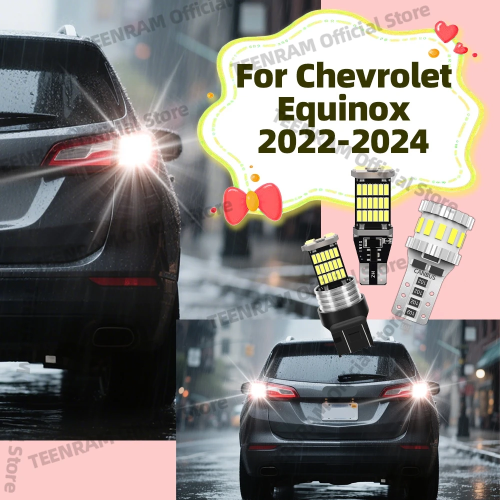 

For Chevrolet Equinox 2022-2024 - LED Light Bulbs 6000K High Bright White Backup Back Up Lamp 12V License Plate Light