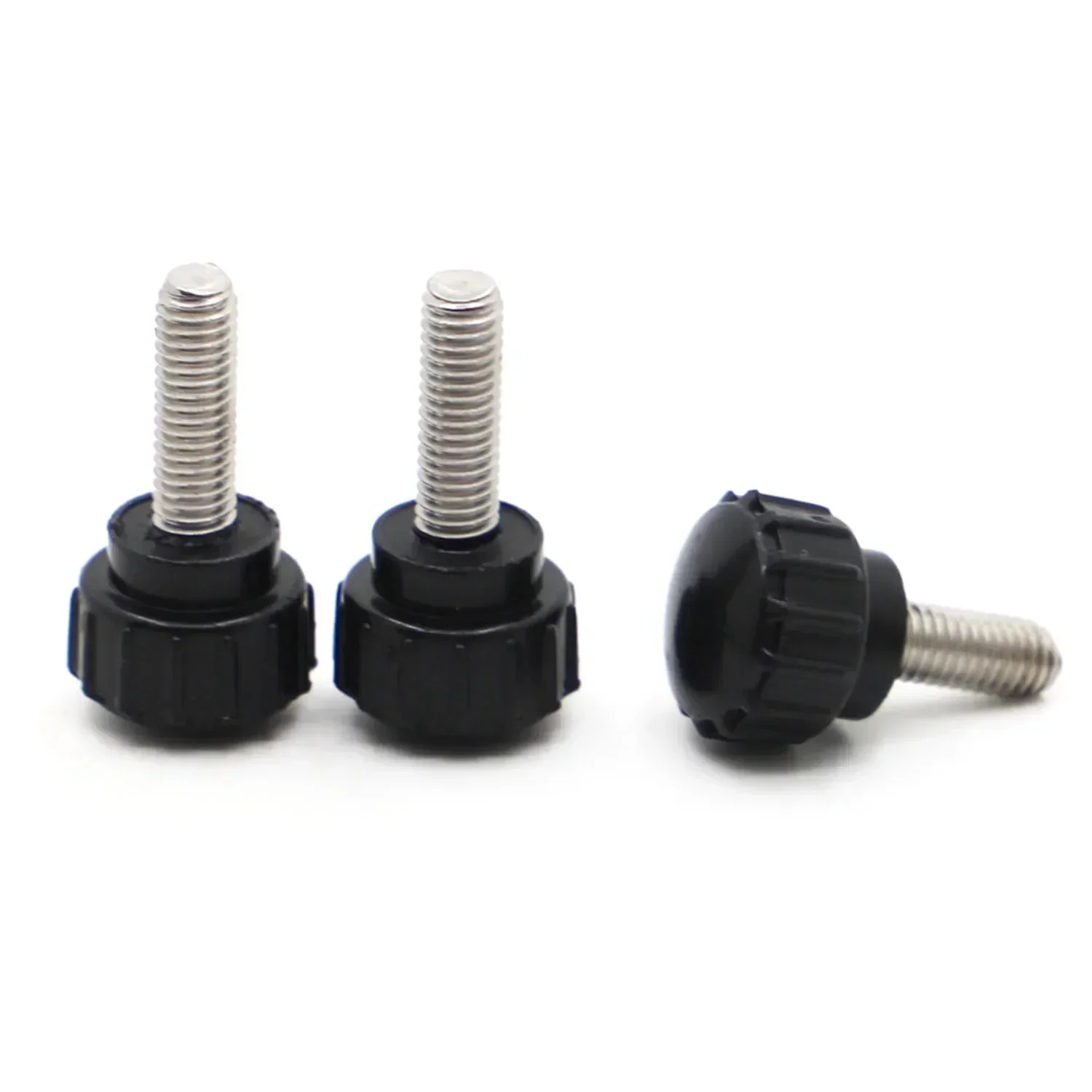 M (3 4 5 6 8) * L = 8-50 304 poignée à tête ronde en acier inoxydable vis à main ronde moletée vis à pouce en plastique serrer boulon écrous bouton