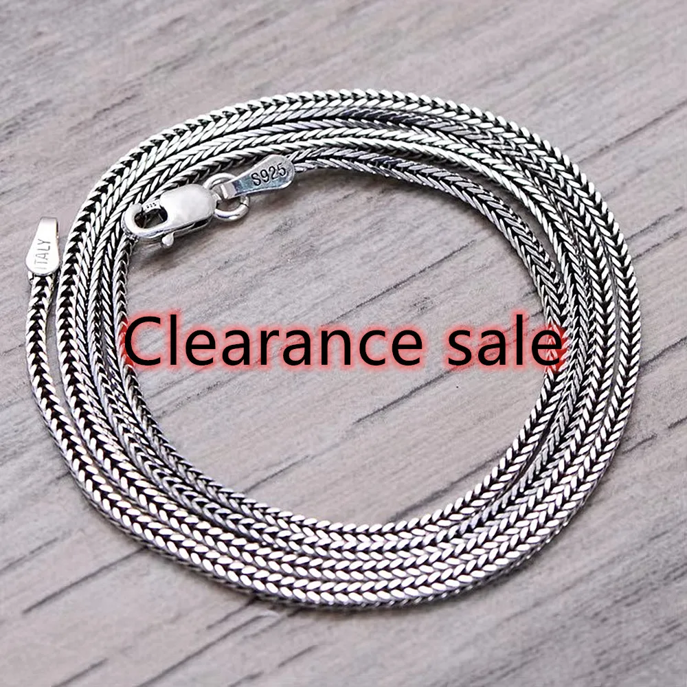 

KJJEAXCMY Ювелирное ожерелье из стерлингового серебра 925 пробы с подвеской и цепочкой из лисьего хвоста Jadoku (диаметр 6,6 мм), бесплатная доставка