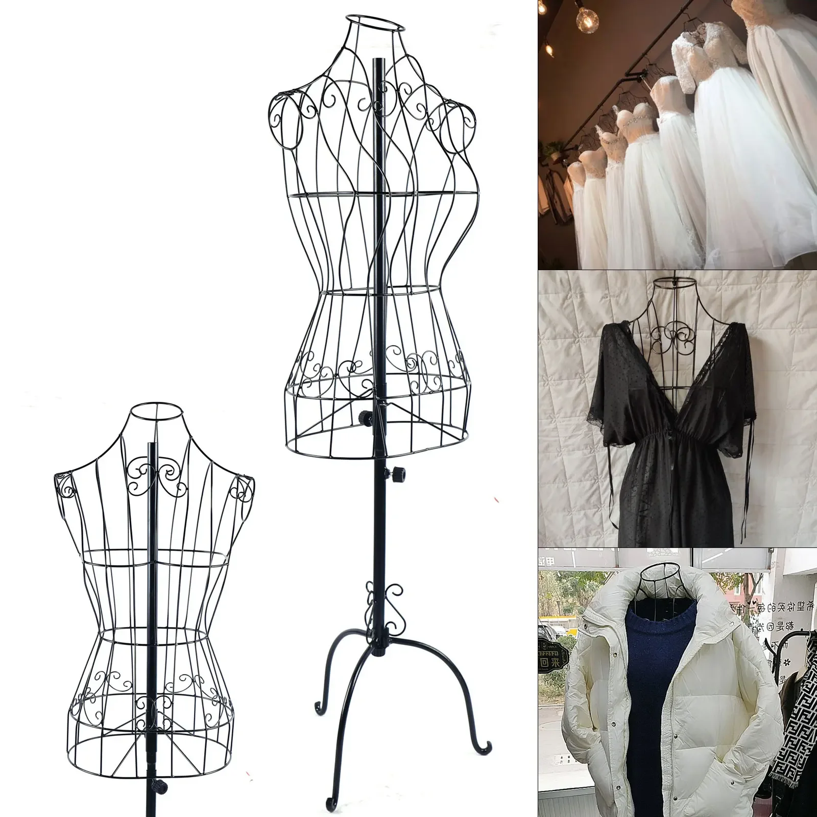 Eisendraht Schaufenster puppen weibliche Oberkörper Torso Schaufenster puppe Dummy Kleidung Kleid