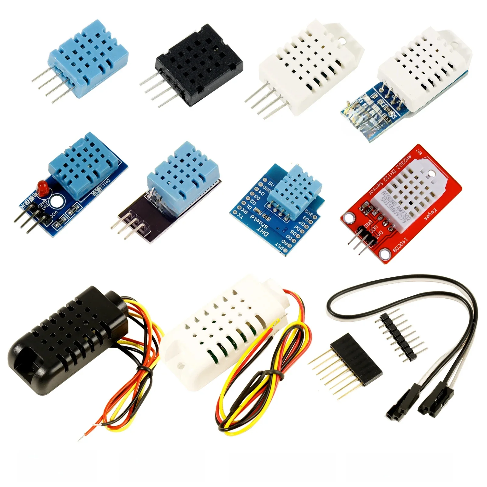 Carte de Module de capteur numérique de température et d'humidité + PCB pour Arduino, puissance Ultra faible, haute précision DHT11 DHT22 AM23
