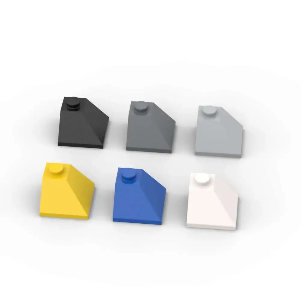 MOC 10 pièces 3045 2x2 pente 45 2x2 coin convexe blocs de construction Kit briques particules jouets éducatifs enfants anniversaire enfant cadeaux