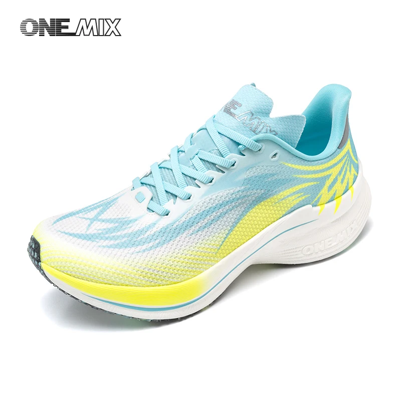 ONEMIX 2025 Carbon Plate Men Women Running Sports Shoes Breathable Cushioning Non-Slip PB Lightweight Rebound Sneakers