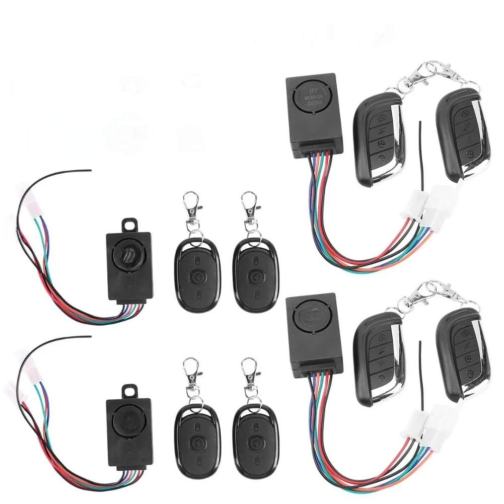 AliExpress 10-1SET E-Bike Alarm System 36-72V 125dB with Two Switch for Electric Bicycle/Scooter Motorcycle Tricycle Brushless Controller