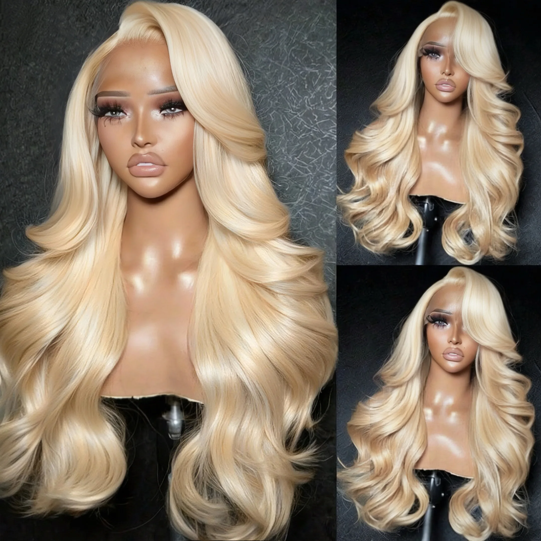 

200% P4/27 Highlight 13x6 Lace Frontal Wigs Human Hair 30 40 Inch Honey Blonde Straight Blonde 613 Lace Front Wigs Human Hair
