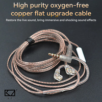 KZ Original Headphone Cord 8 Strands OFC Silver-Plated Upgrade Cable Earphone Wire For Castor/EDXLite/Krila/ZS10 PRO/ZSN PRO/PR2