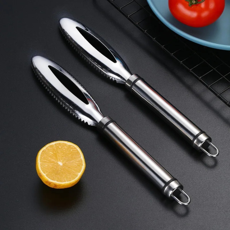 

Multifunctional Stainless Steel Fish Scale Remover, Rust-Proof, Easy Clean. Ideal For Home, Market, Restaurant Use.