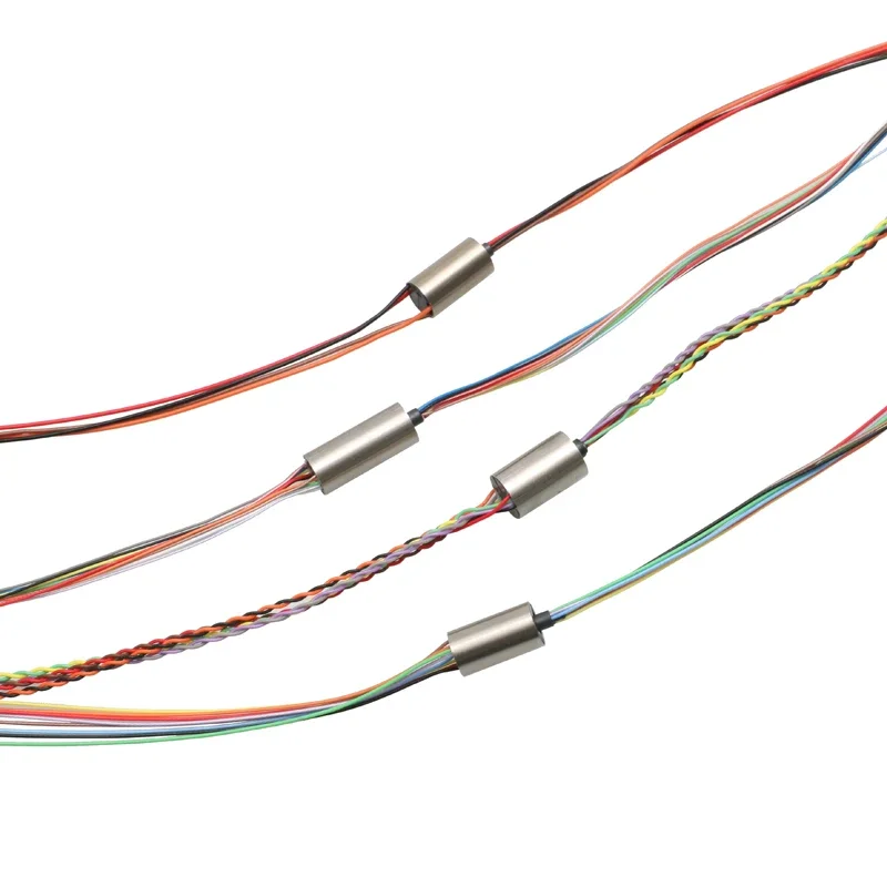 1PCS Visuelle Anker Fisch Schleifring Durchmesser 6/6,5/7,5mm 2/4/8/12CH 1A 2A Schleifring Leitfähigen Rotierenden Joint für RC UAV PTZ Gimbal